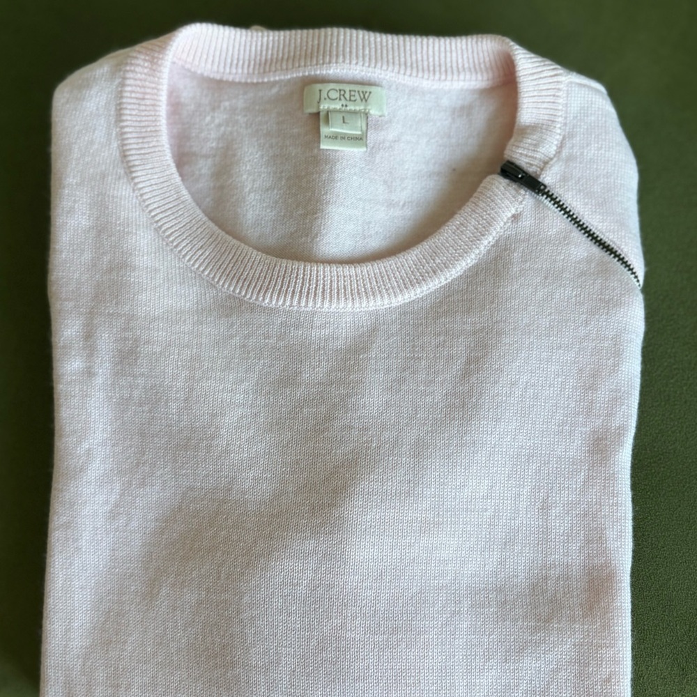 J. Crew Light Pink Crewneck Sweater